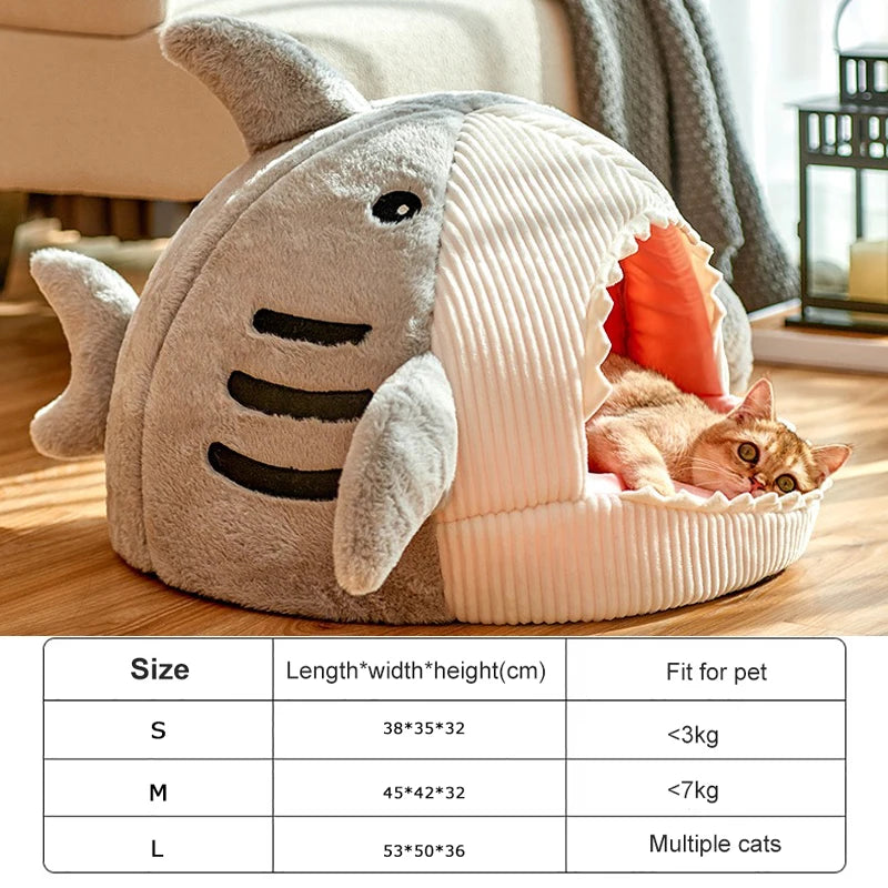 Enclosed Thermal Cat Cave Bed