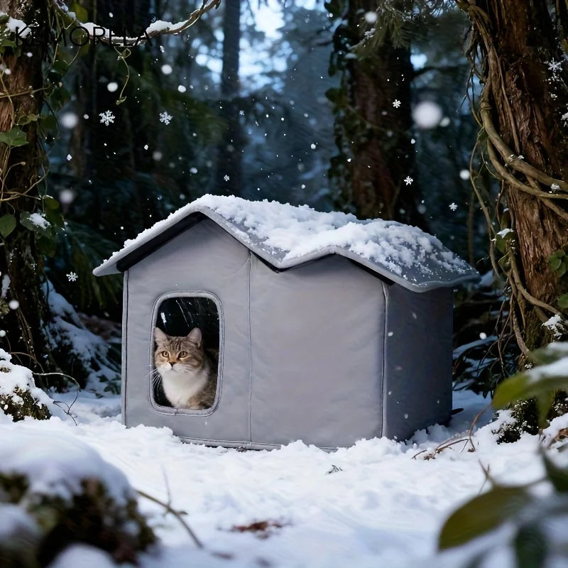 Outdoor Winter Raised Cat Shelter