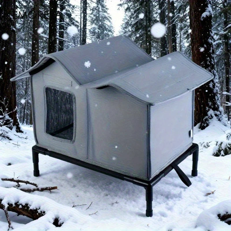 Outdoor Winter Raised Cat Shelter