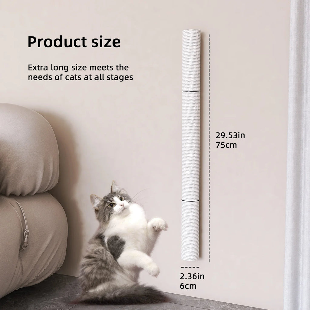 Wall-Mounted Cat Scratcher with Sisal Rope