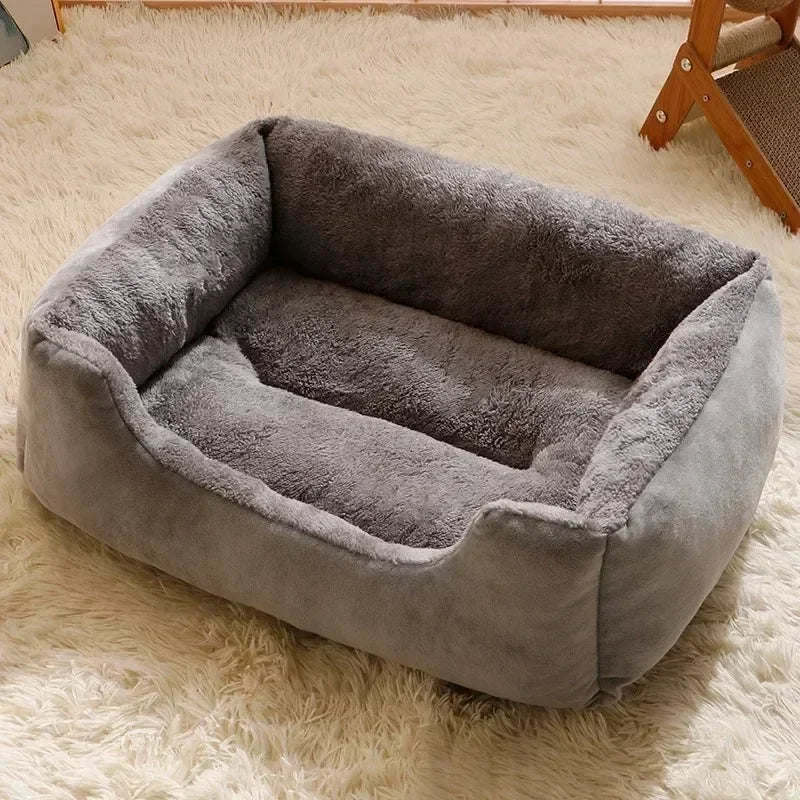 Soft Plush Cat Bed with Sides