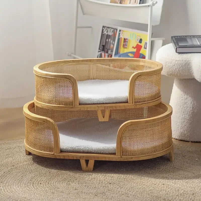 Princess Style Elevated Cat Bed