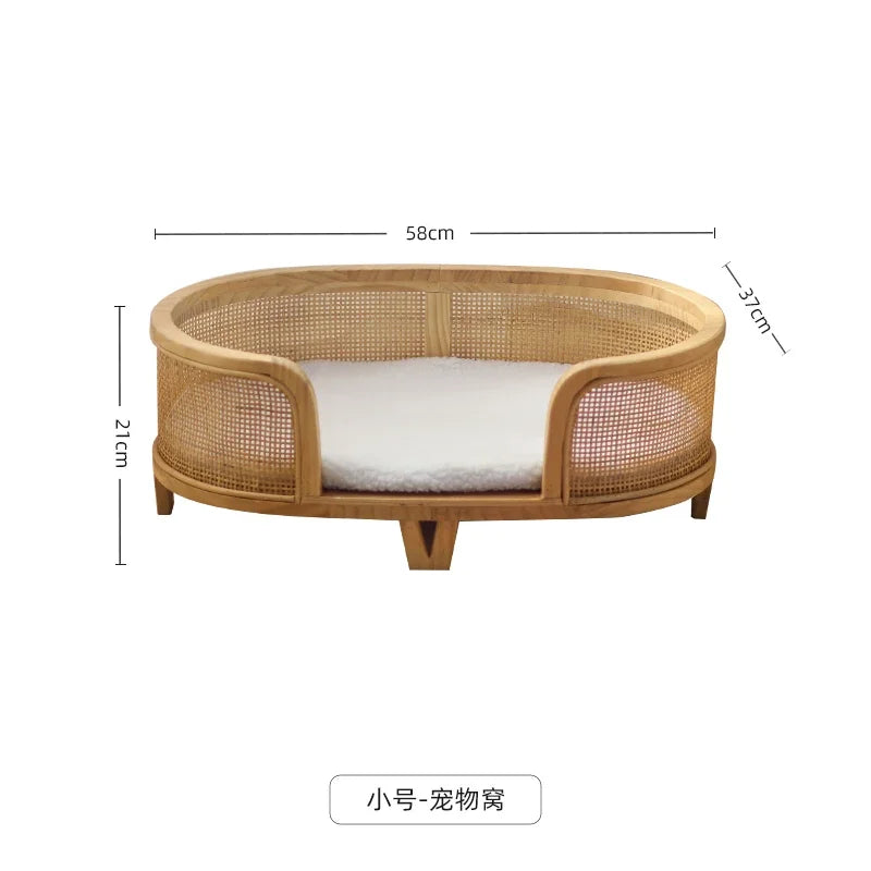 Princess Style Elevated Cat Bed