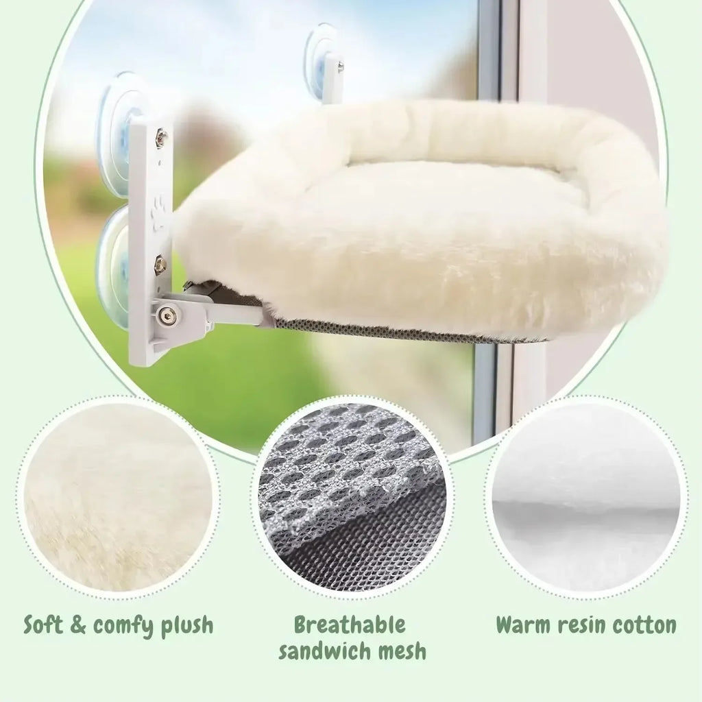 Cat Window Hammock with Suction Cups