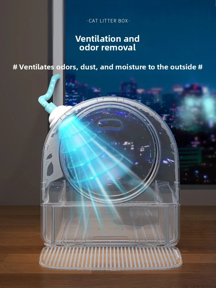 Smart Self-Cleaning Enclosed Litter Box
