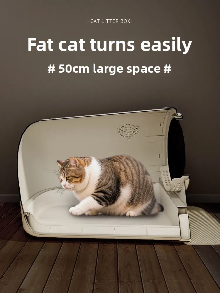 Smart Self-Cleaning Enclosed Litter Box