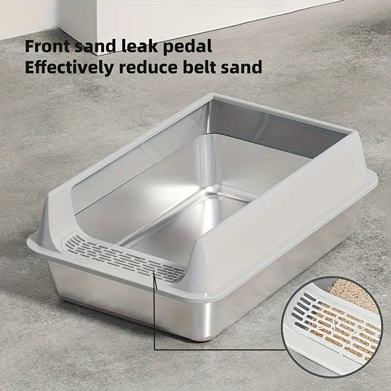 Large Stainless Steel Litter Box