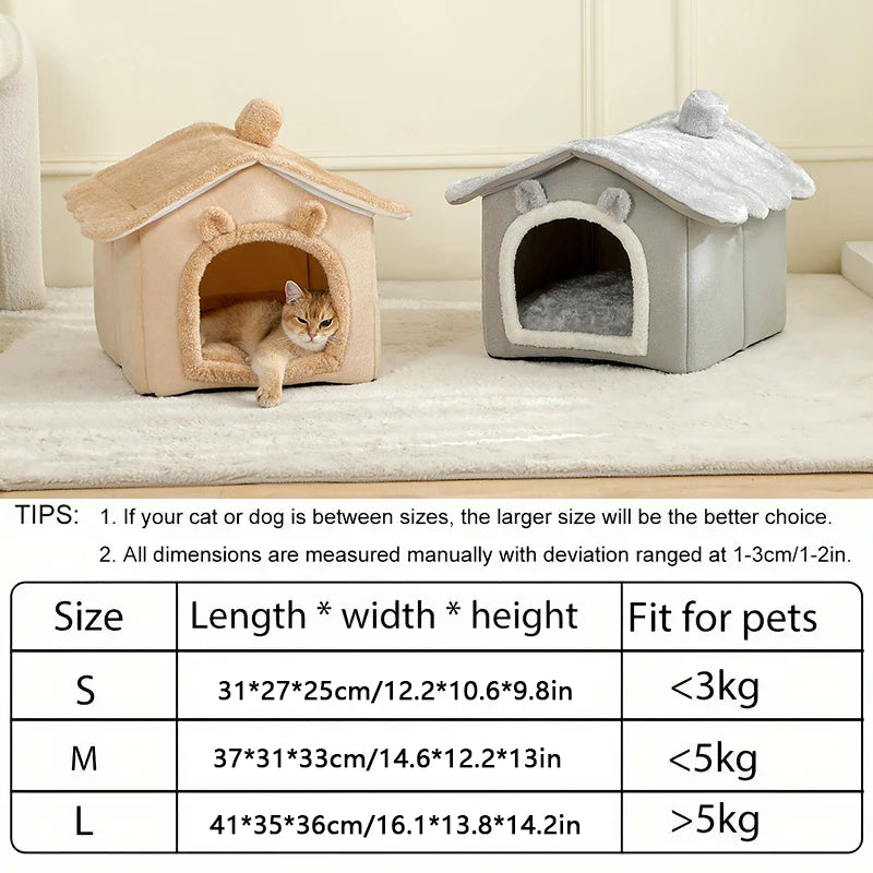 Foldable Indoor Cat & Dog House