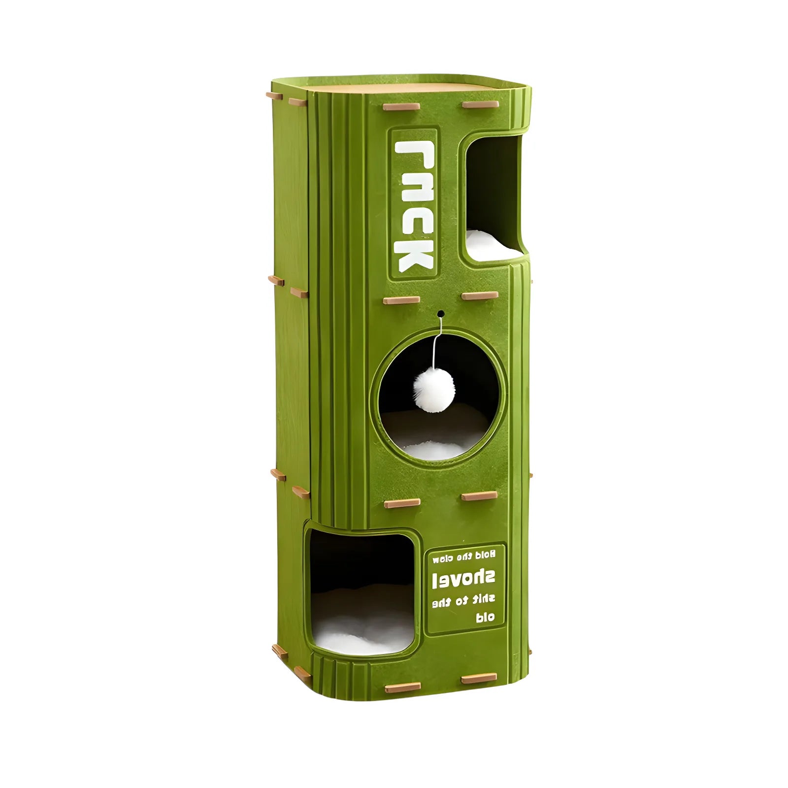 Multifunctional 3-Level Cat Scratching Tower