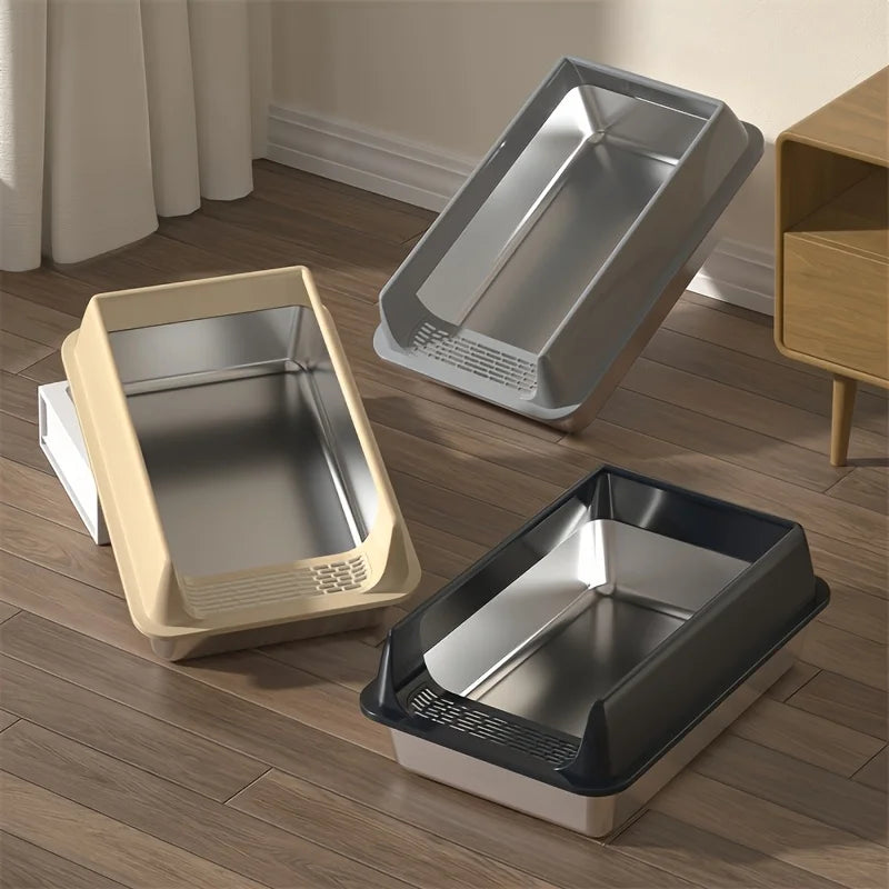 Large Stainless Steel Litter Box