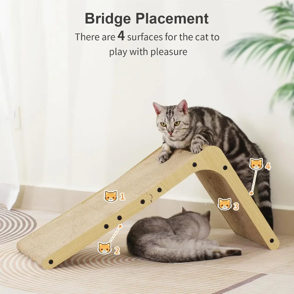 L-Shaped Cat Scratcher – Space-Saving Furniture Protector