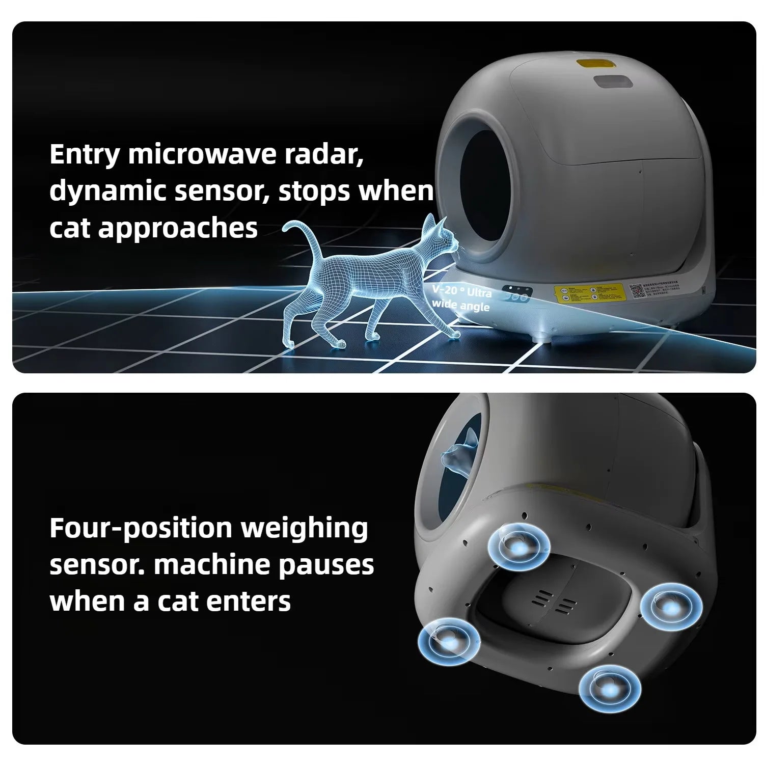 Automatic Smart Enclosed Litter Box