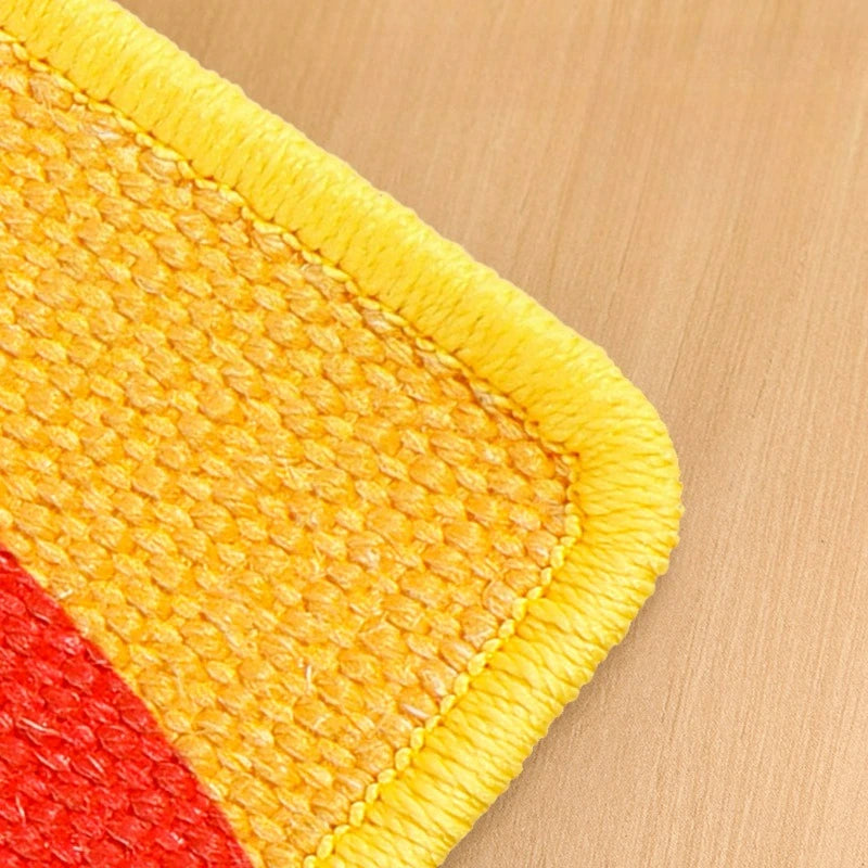 Wall-Mounted Cat Scratcher – Artistic Fabric Design