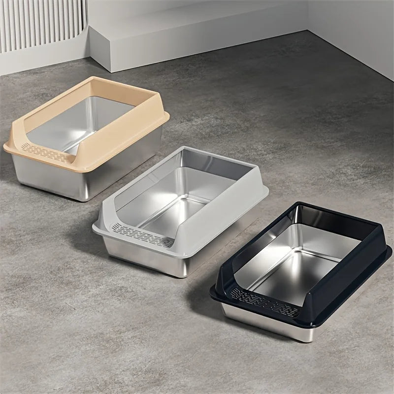 Large Stainless Steel Litter Box