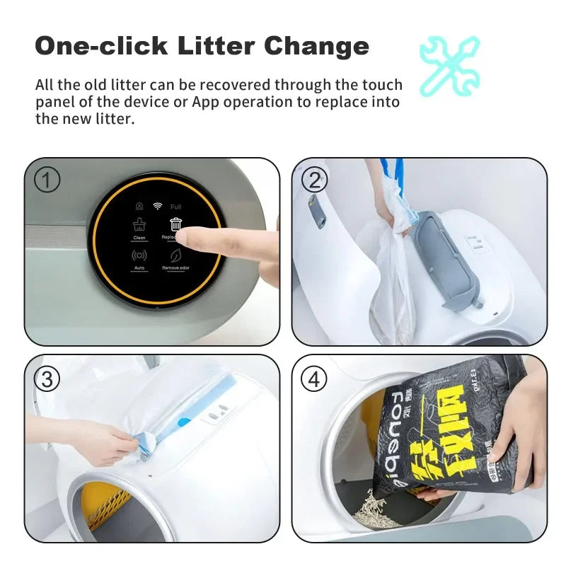 XL Smart Enclosed Cat Litter Box