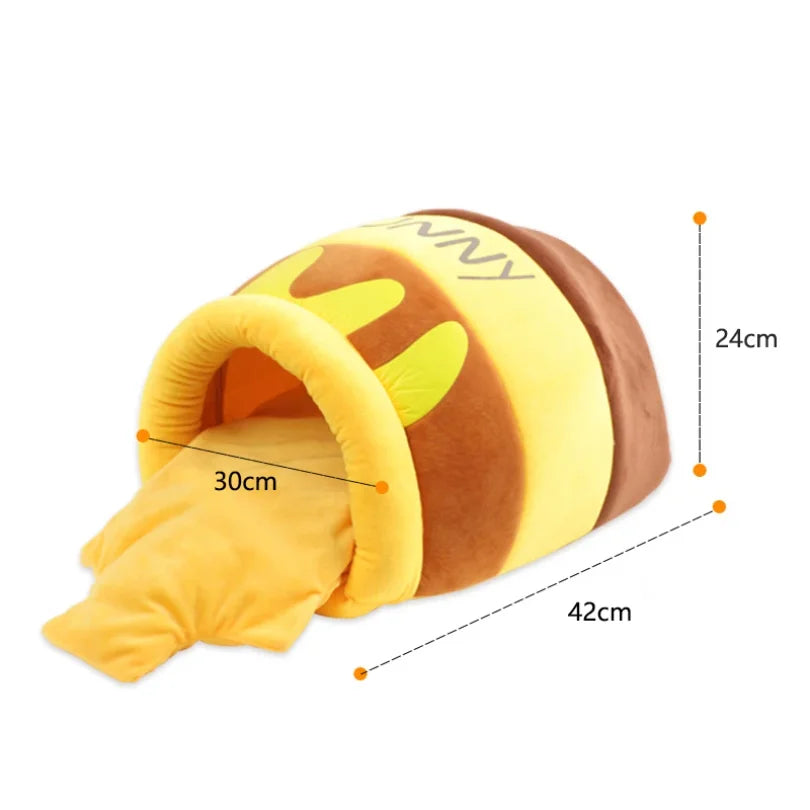 Honey Pot Enclosed Cat Bed