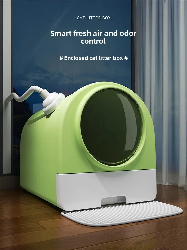 Smart Self-Cleaning Enclosed Litter Box