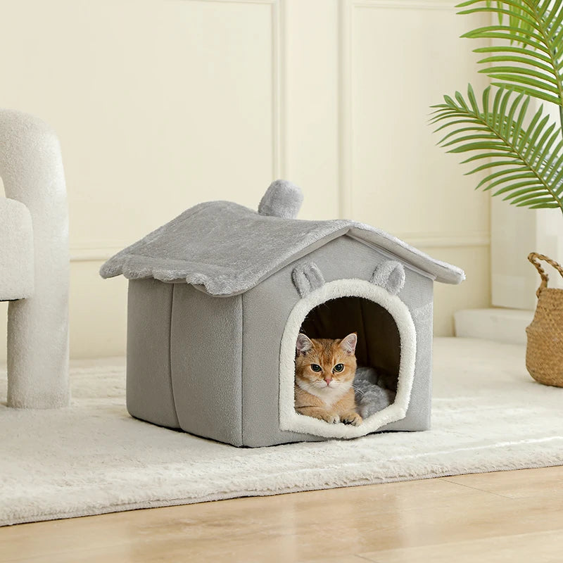 Foldable Indoor Cat & Dog House
