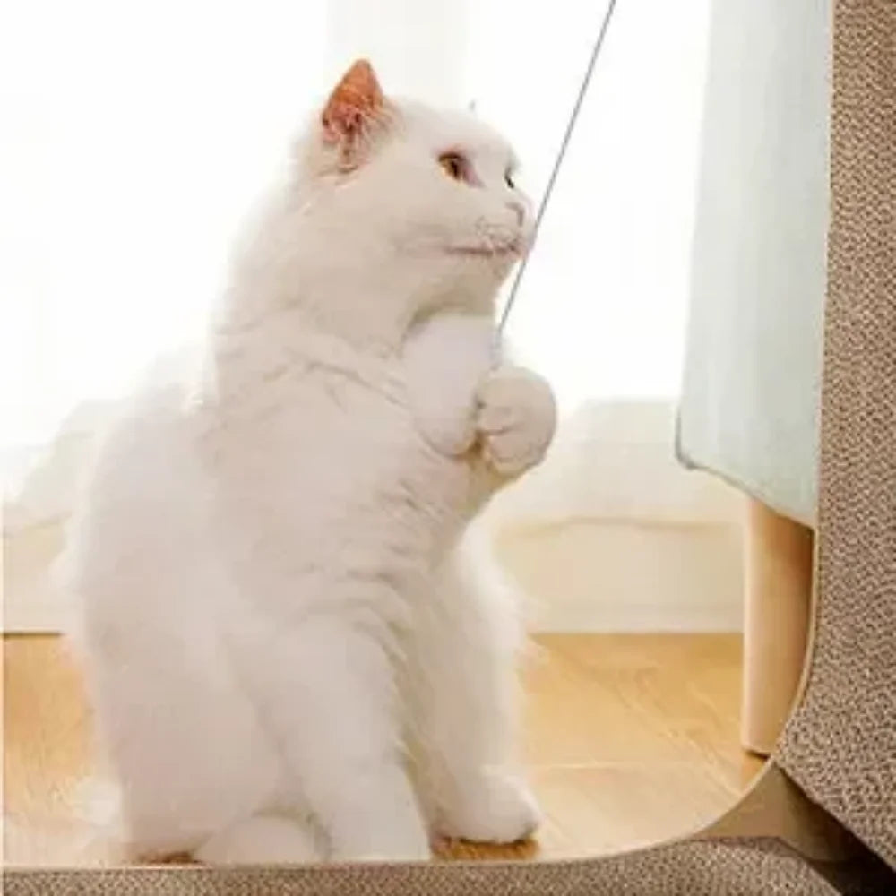 L-Shaped Cat Scratcher – Space-Saving Furniture Protector