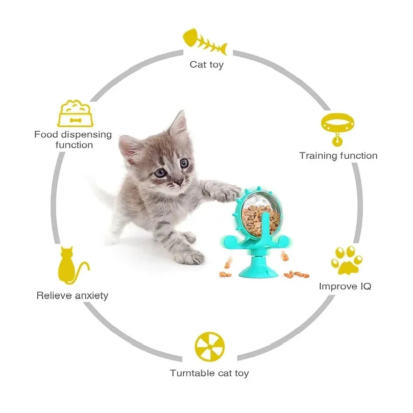 Interactive Cat Toy with Treat Dispenser