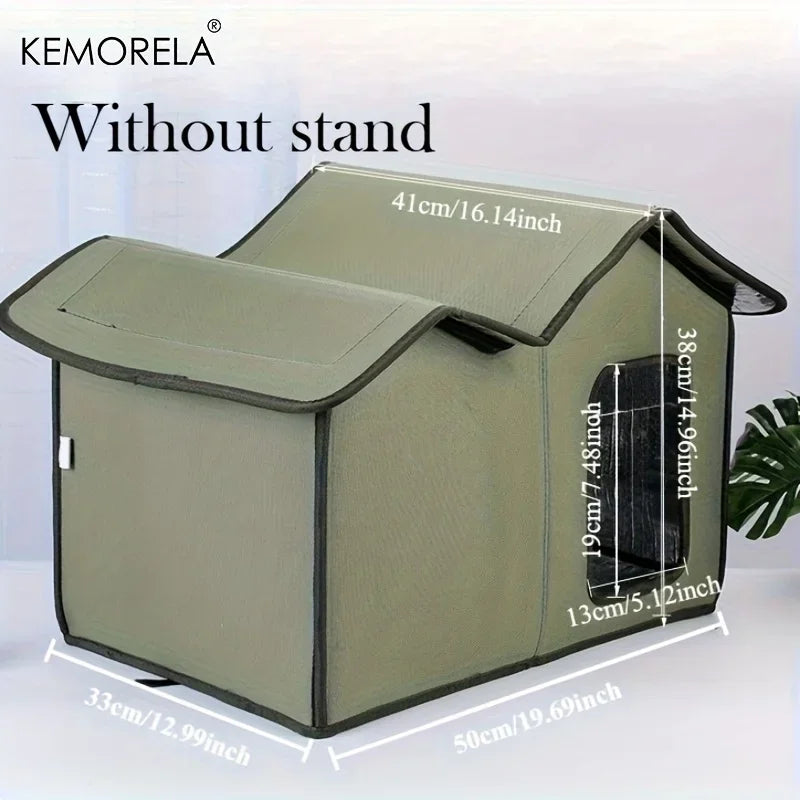 Outdoor Winter Raised Cat Shelter