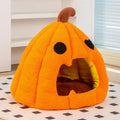 Pumpkin-Shaped Cosy Cat Bed